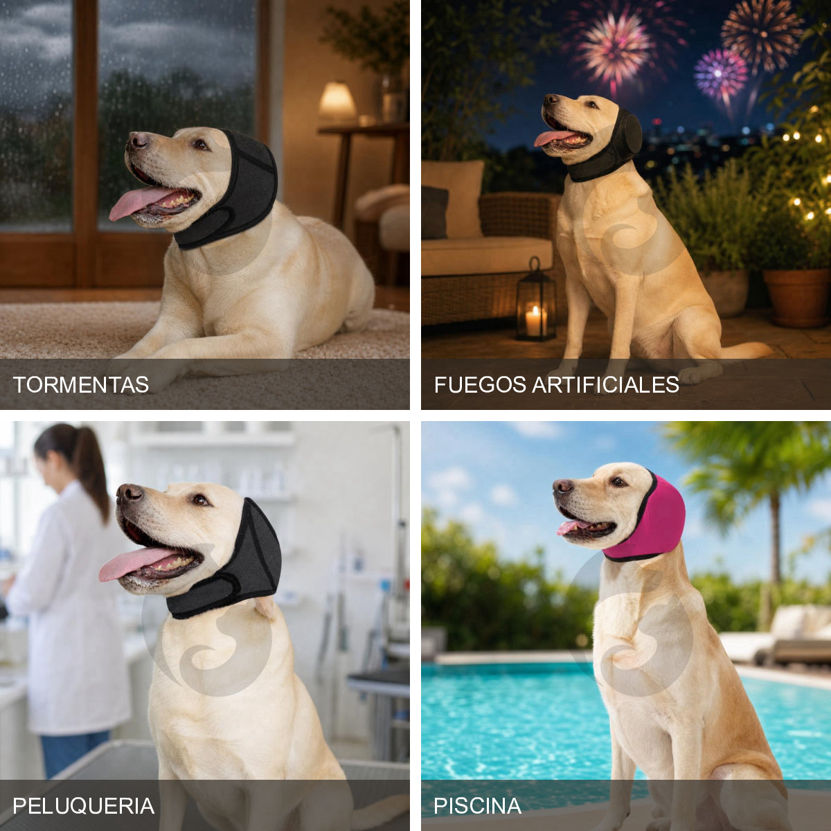Orejeras Calmantes para Perros - Impermeables y Antirruido - Casos de uso
